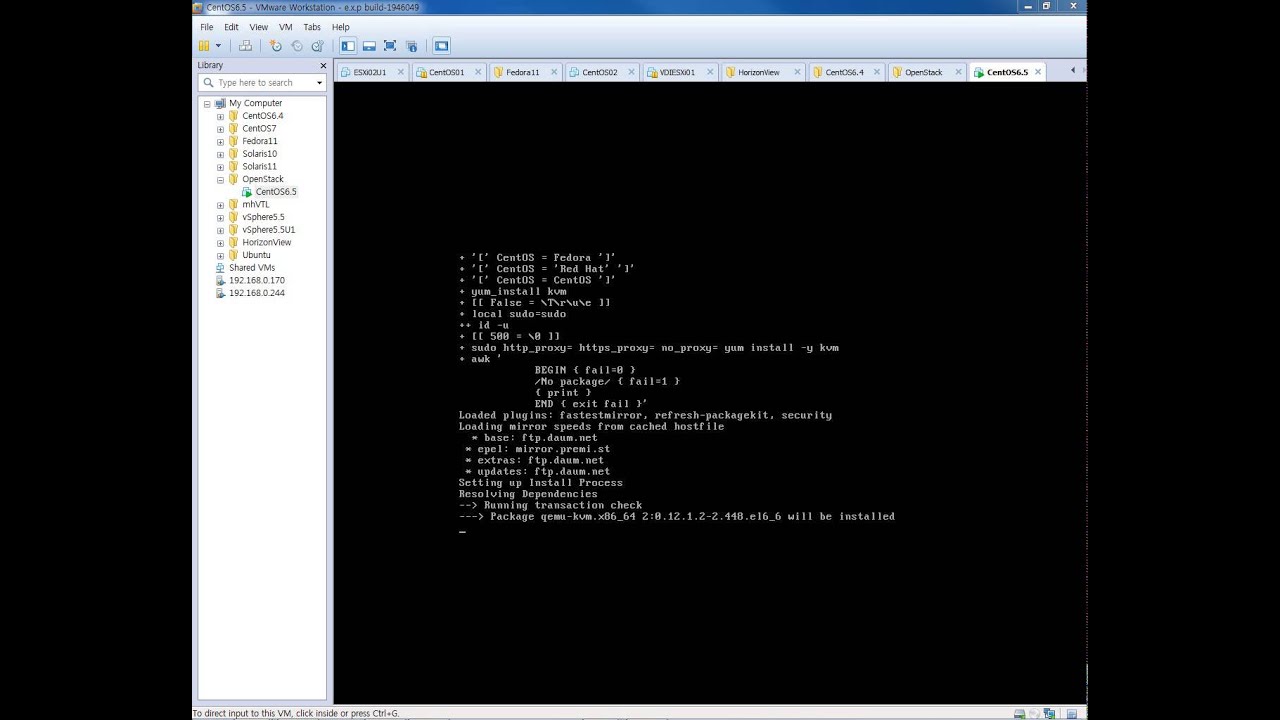 openstack devstack installation on CentOS 6 5