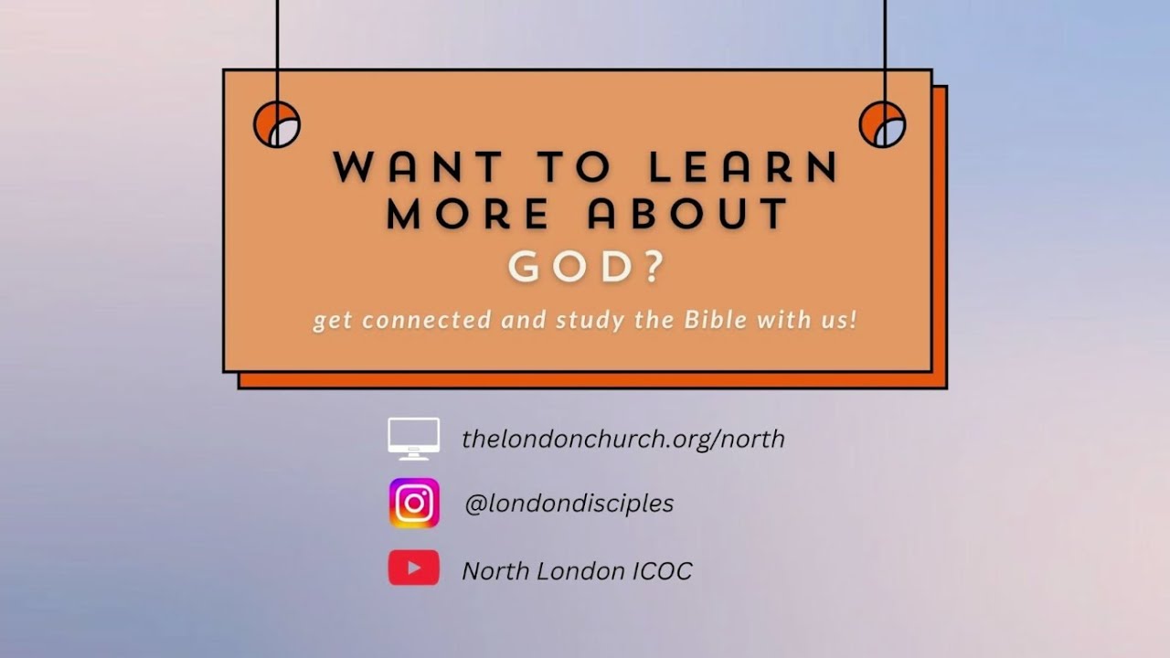 North London ICOC | 4 JANUARY 2026 | IN STEP WITH JESUS