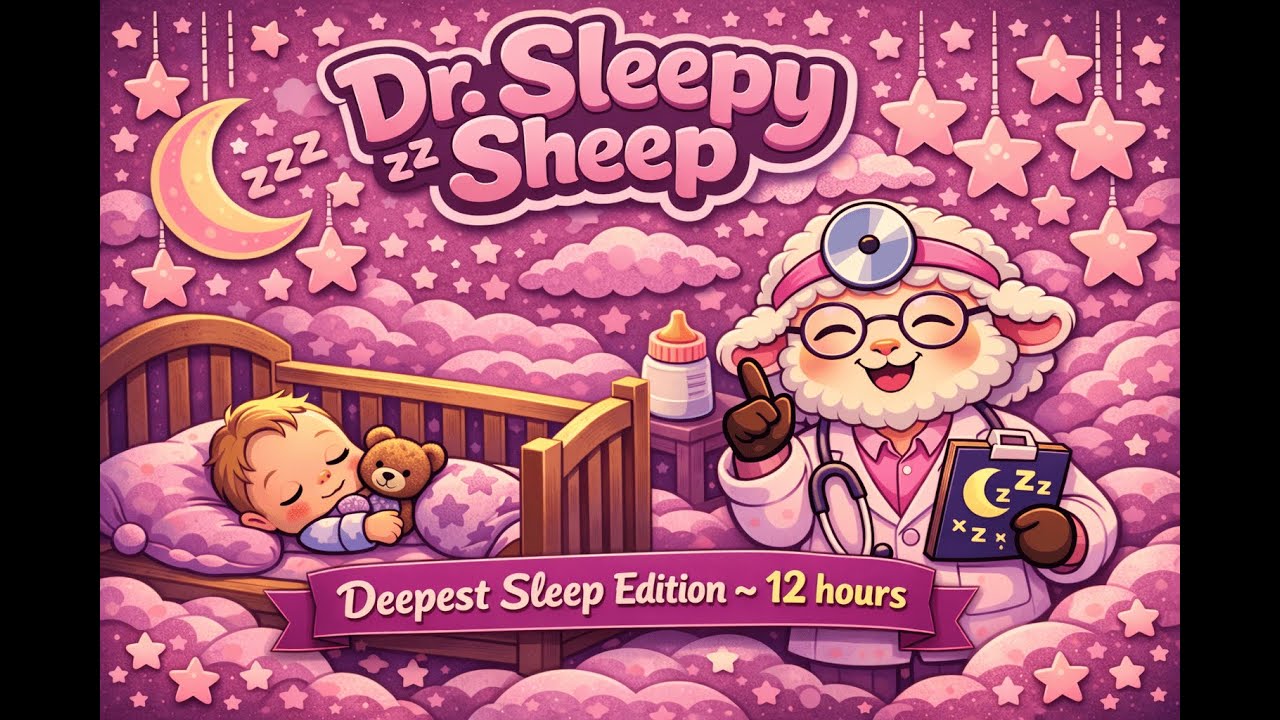 Low BPM Deep Sleep Baby Lullaby (12 Hours) | Dr. Sleepy Sheep – DSE Vol.18