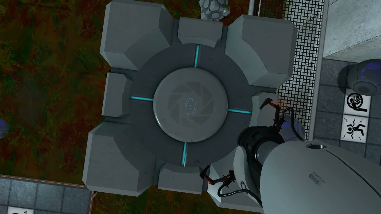 messing with cubes in portal until i am evicted by the game