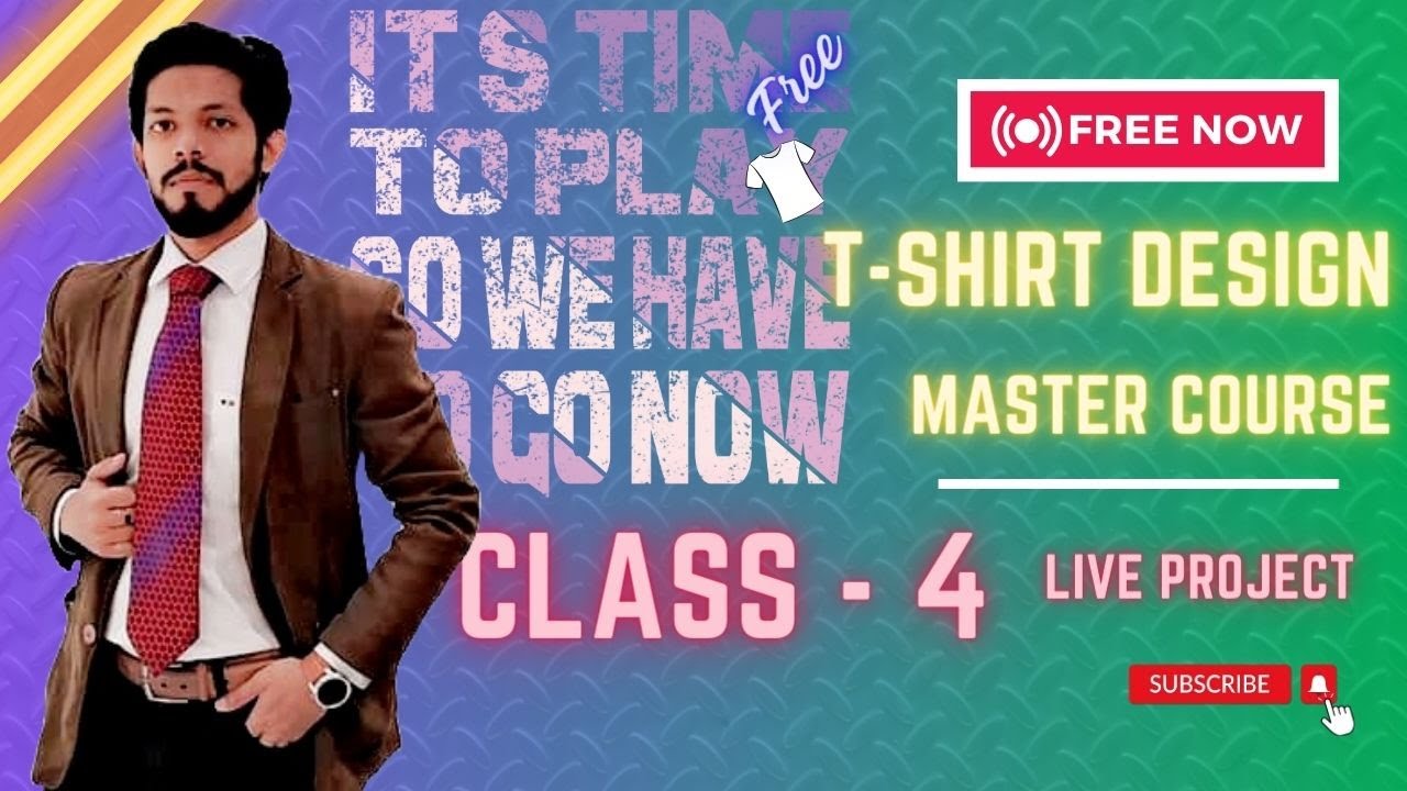T-shirt Design Free Master Course (Basic To Advance)|| Class-4