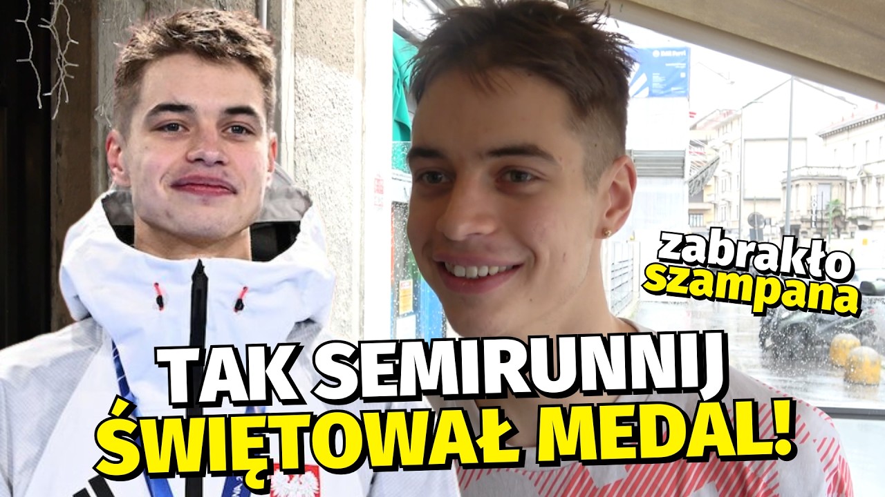 SEMIRUNNIJ ŚWIĘTOWAŁ MEDAL I... ZABRAKŁO DLA NIEGO SZAMPANA! 