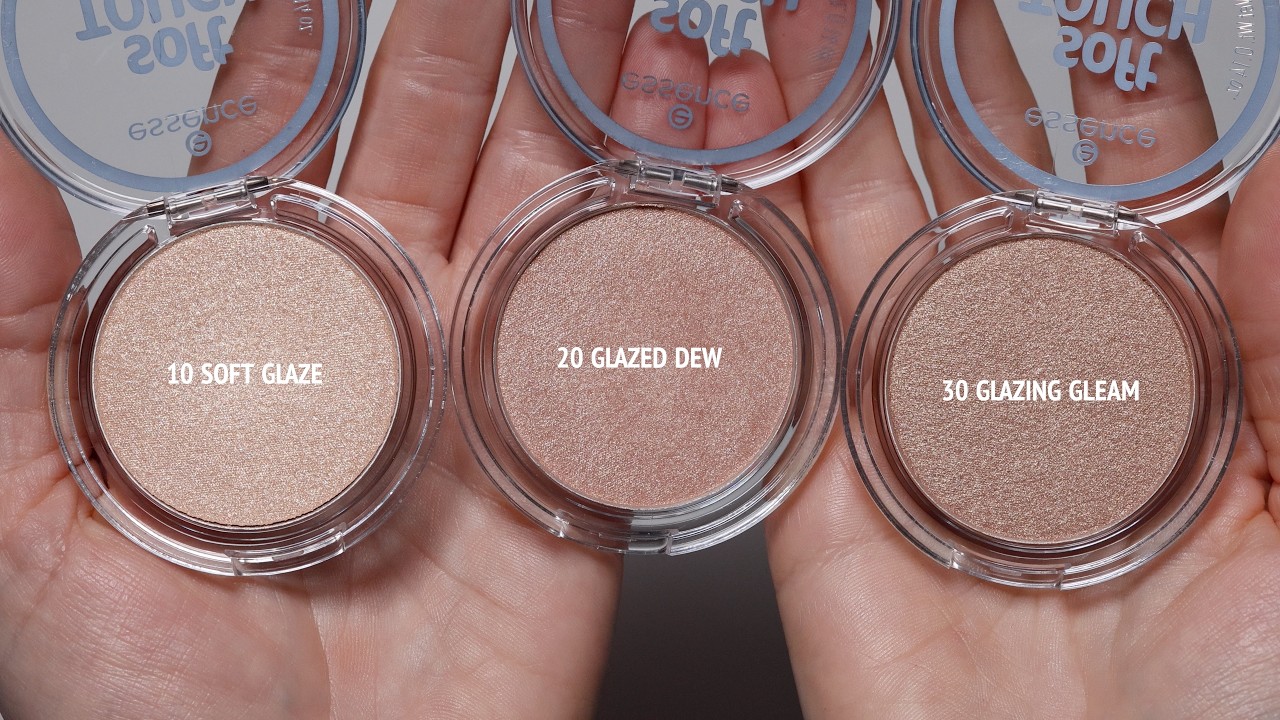 Essence Soft Touch Bouncy Glow Highlighter Swatches