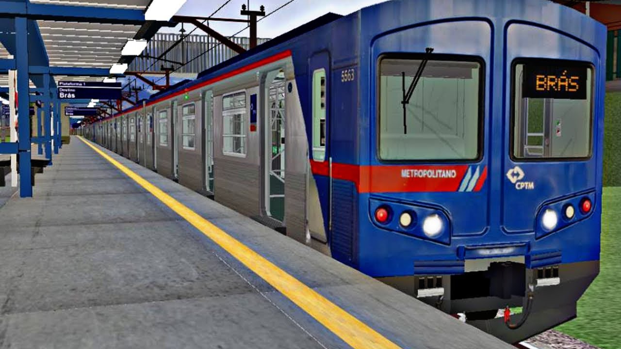OpenBVE - LINHA 12 SAFIRA com o TUE SÉRIE 5550 da CPTM! Brás X Engenheiro Goulart