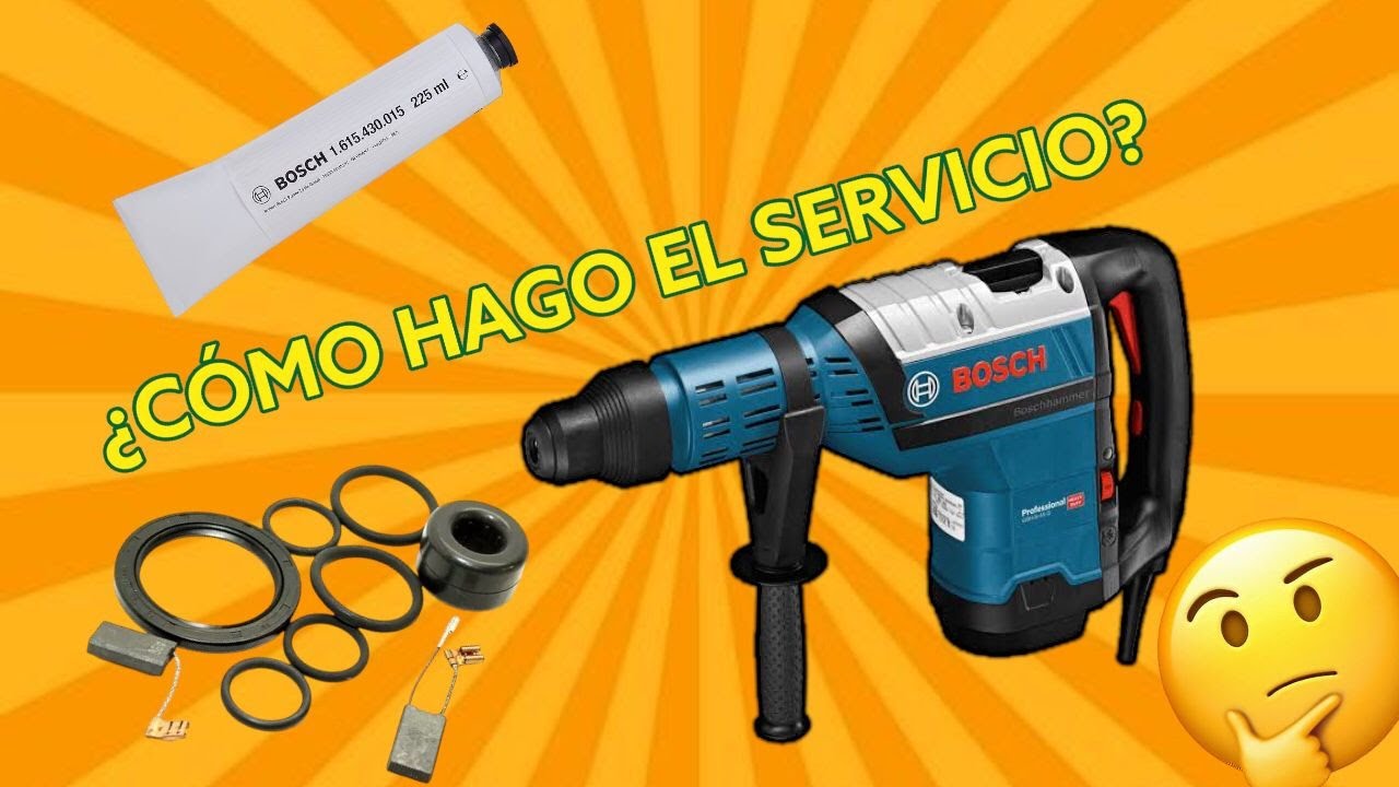 Cómo hacer servicio a demoledor Bosch❓GBH 8-45❗️