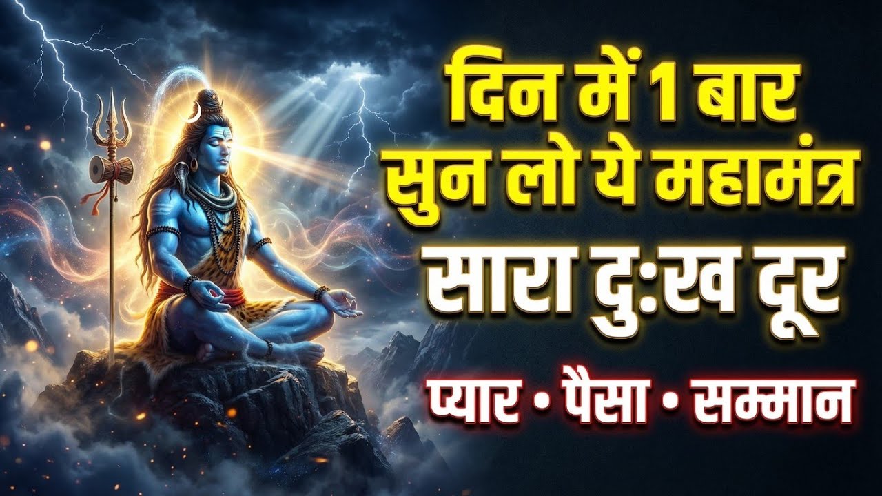 Listen This Shiv Mahamantra Once a Day | Removes All Suffering | Love, Money & Respect Will Come