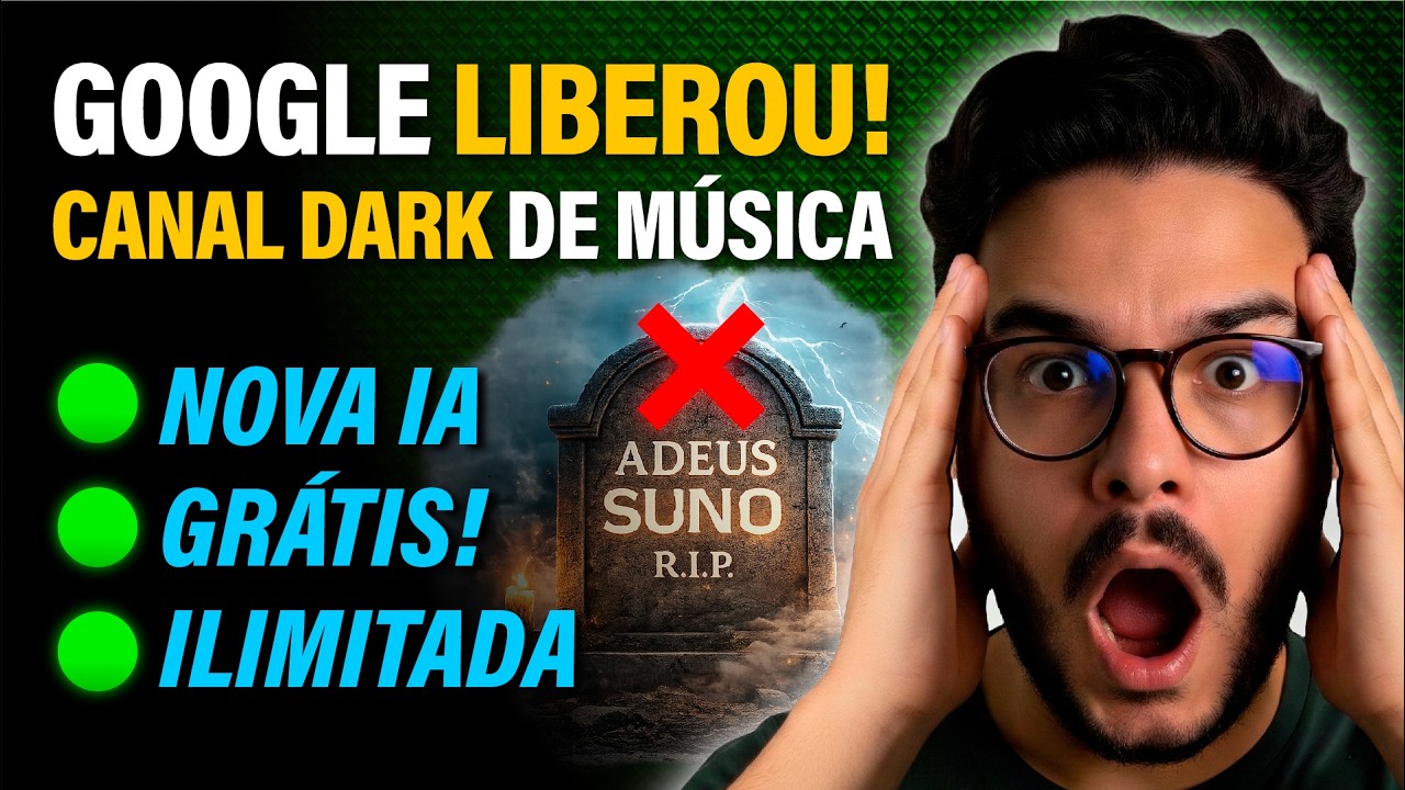 Google lançou nova ia de música! Como criar canal dark de música de ia Youtube passo a passo Lyria 3
