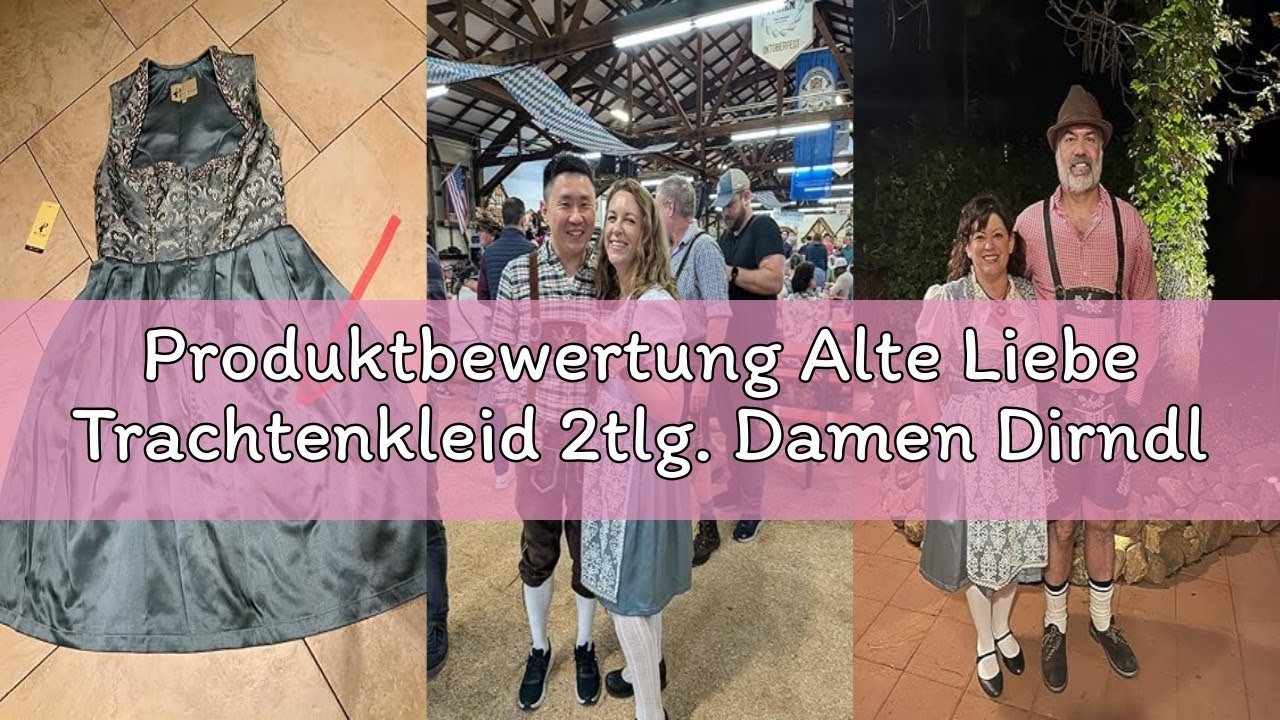 Produktbewertung Alte Liebe Trachtenkleid 2tlg. Damen Dirndl Kleid mit Spitzenschürze Gr. 34,36,38,4
