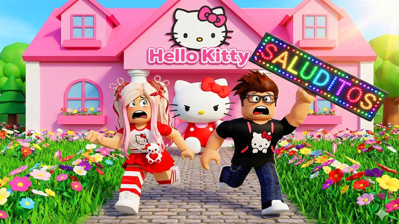 Escapando De La Mansion De Hello Kitty Malvada Y Mandamos Saluditos! 😀😮