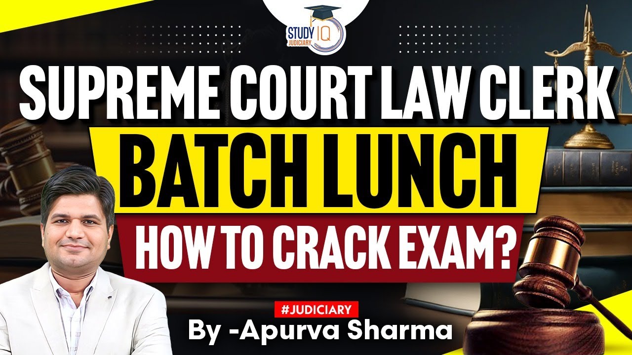 How to Crack Supreme Court Law Clerk Exam | Batch Launch | Crack Exams in 45 Days | By-Apurva Sharma