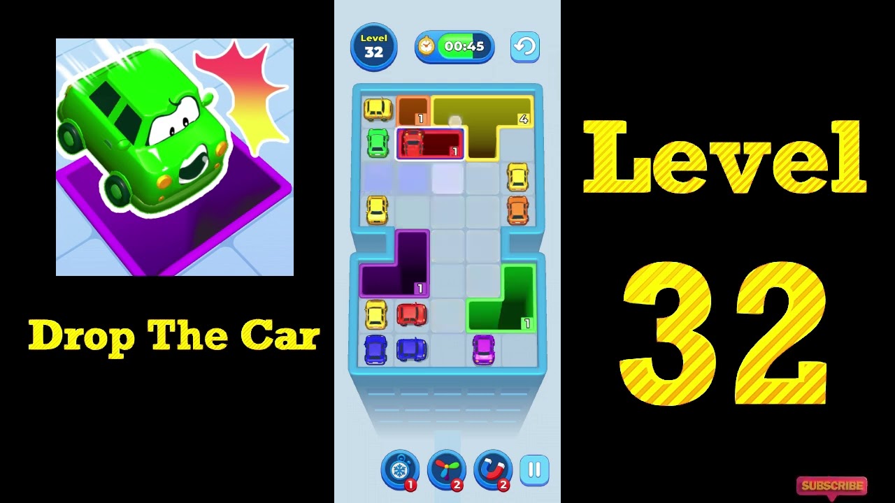 Drop The Car Level 32 Walkthrough 🚗🧩 | Color Drop Puzzle Game Solution | Mini Boss
