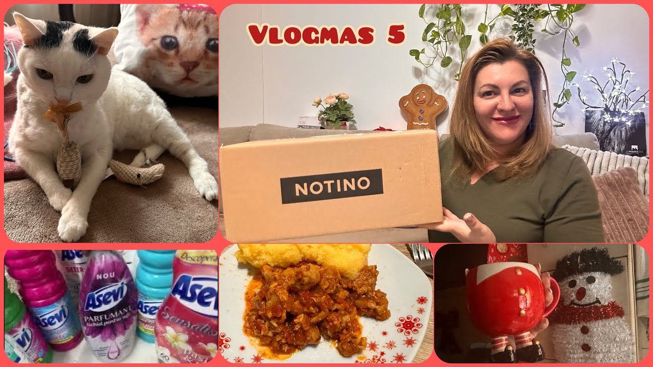 🎄Vlogmas 5 | Unboxing Notino și Office Direct | Continuăm curățenia și decorăm | Produse Asevi
