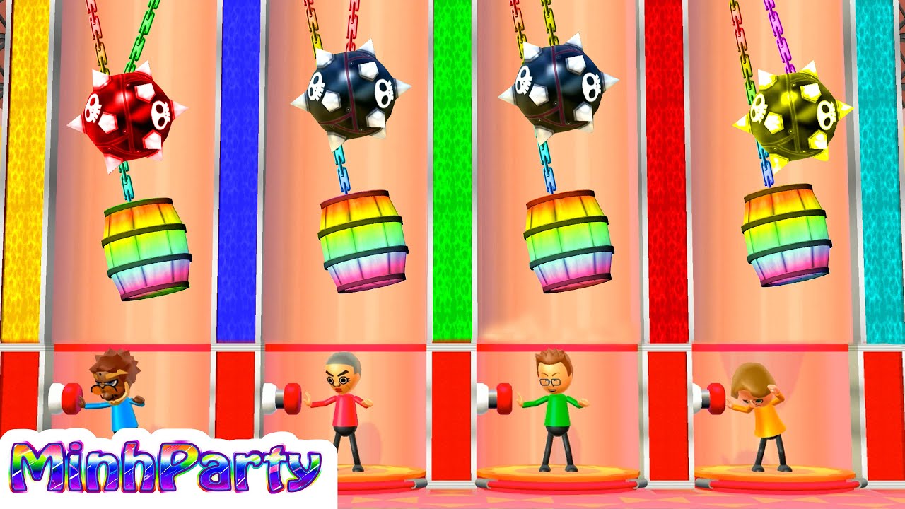 Wii Party All Minigames Collection Bowser Vs Takumi Vs Victor Vs Jackie