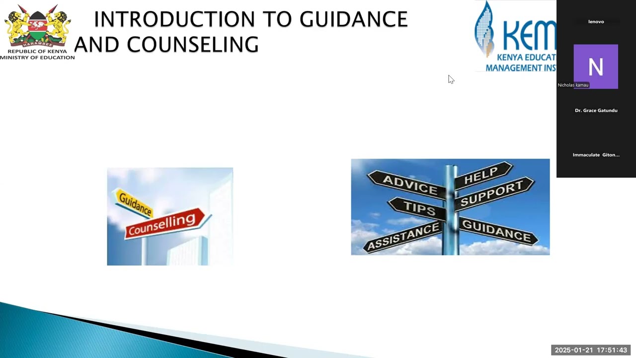 Introduction to Guidance and Counselling