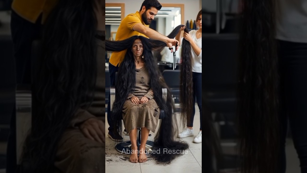 40 years old Abandoned lady Rescued and transformed by kindman #shorts #shortsfeed #kindness