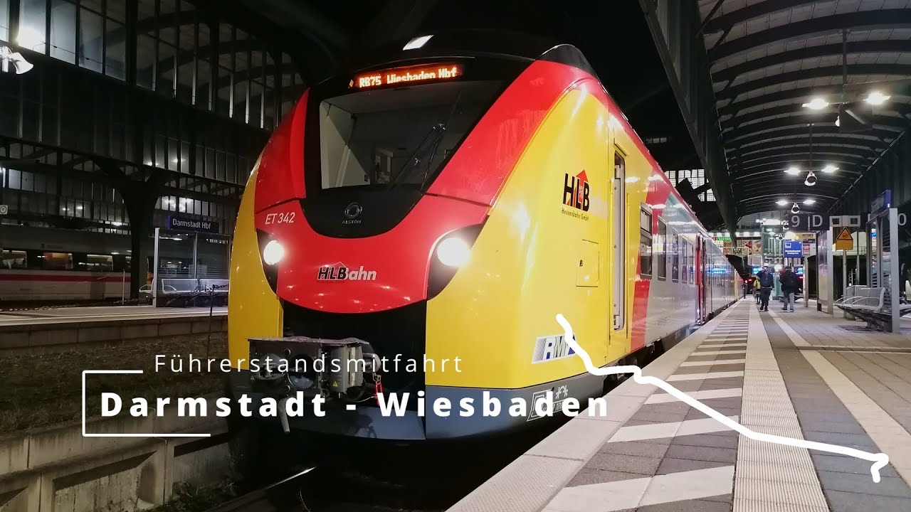 Führerstandsmitfahrt von Darmstadt Hbf über Mainz-Kastel nach Wiesbaden Hbf