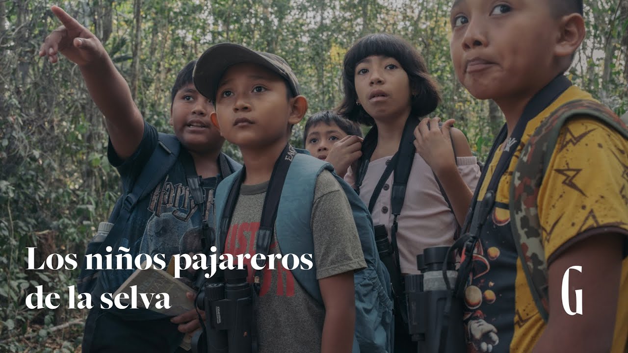 Los niños pajareros de la selva