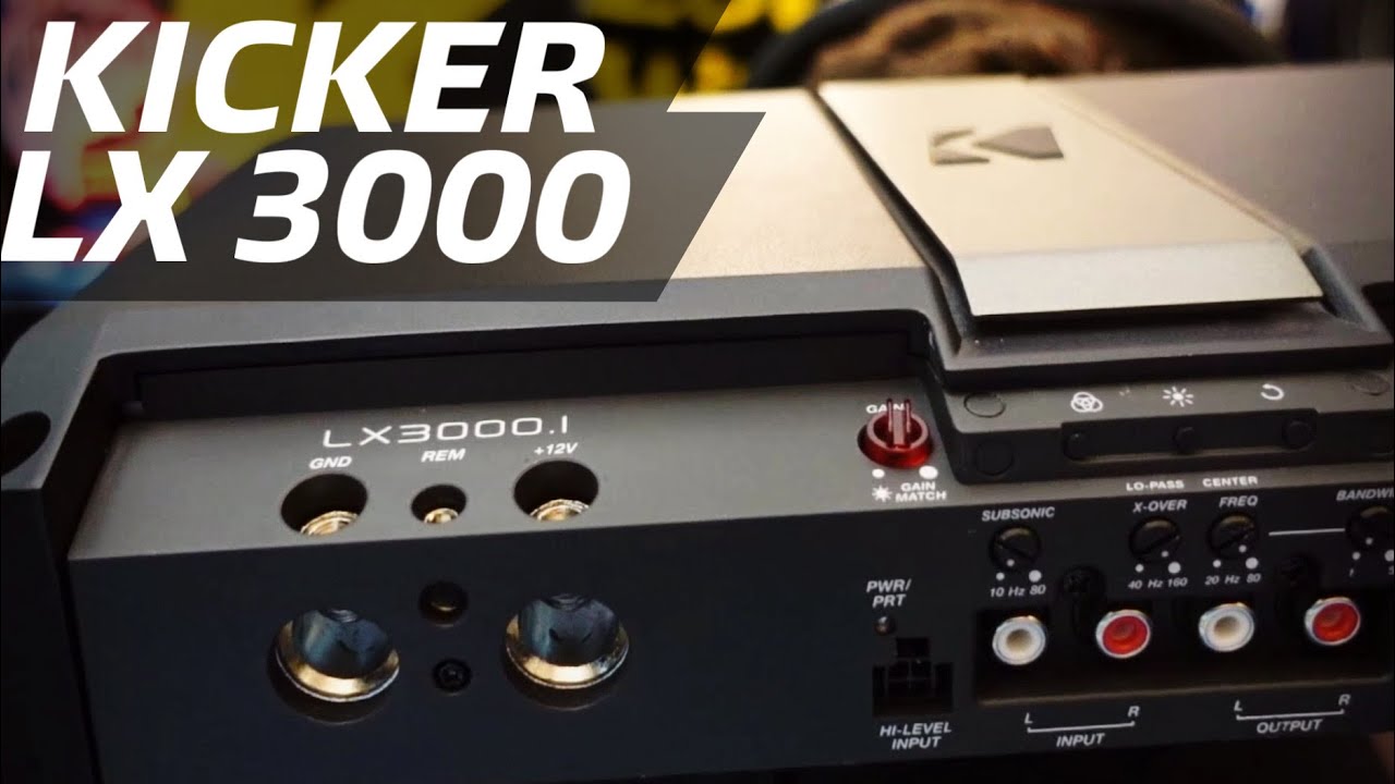 THE NEW KICKER LX 3000.1 AMPLIFIER : Power Test and Features
