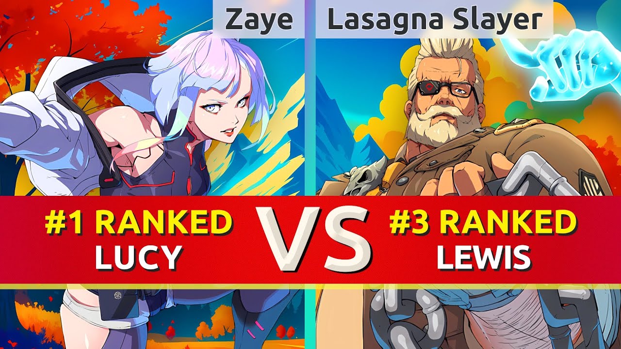 GGST ▰ Zaye (#1 Ranked Lucy) vs Lasagna Slayer (#3 Ranked Goldlewis). High Level Gameplay