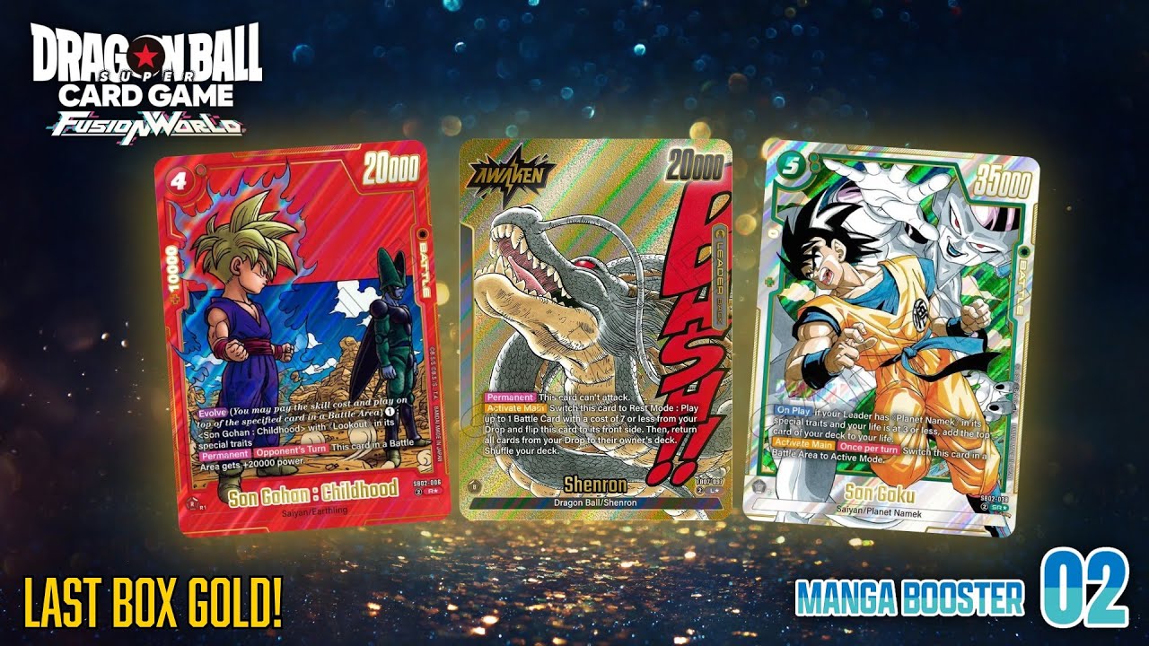 LAST BOX MAGIC! ✨ Pulling GOLD in Fusion World Manga Booster 02!