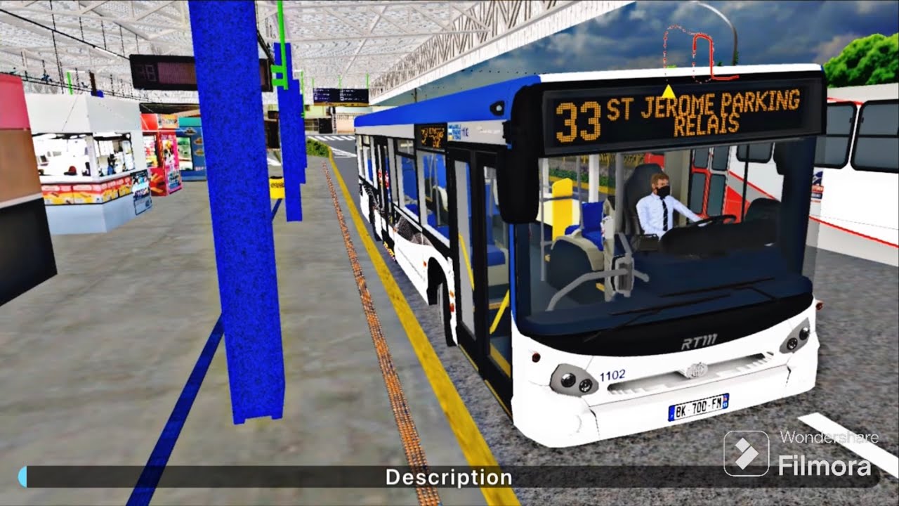 Proton bus : Ligne 33 avec un gx 327 livrée : RTM vagues.