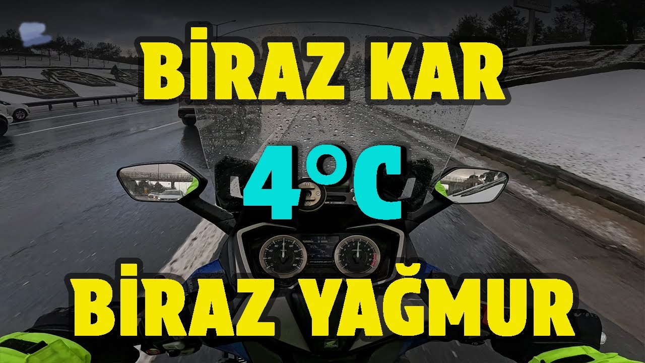Sulu Kar ve İstanbul Otobanı • Serbest Motovlog #11
