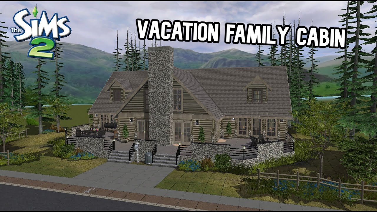 Let's make a winter cabin cuz i hate summer 🏔️ | The Sims 2 Speed Build | cc
