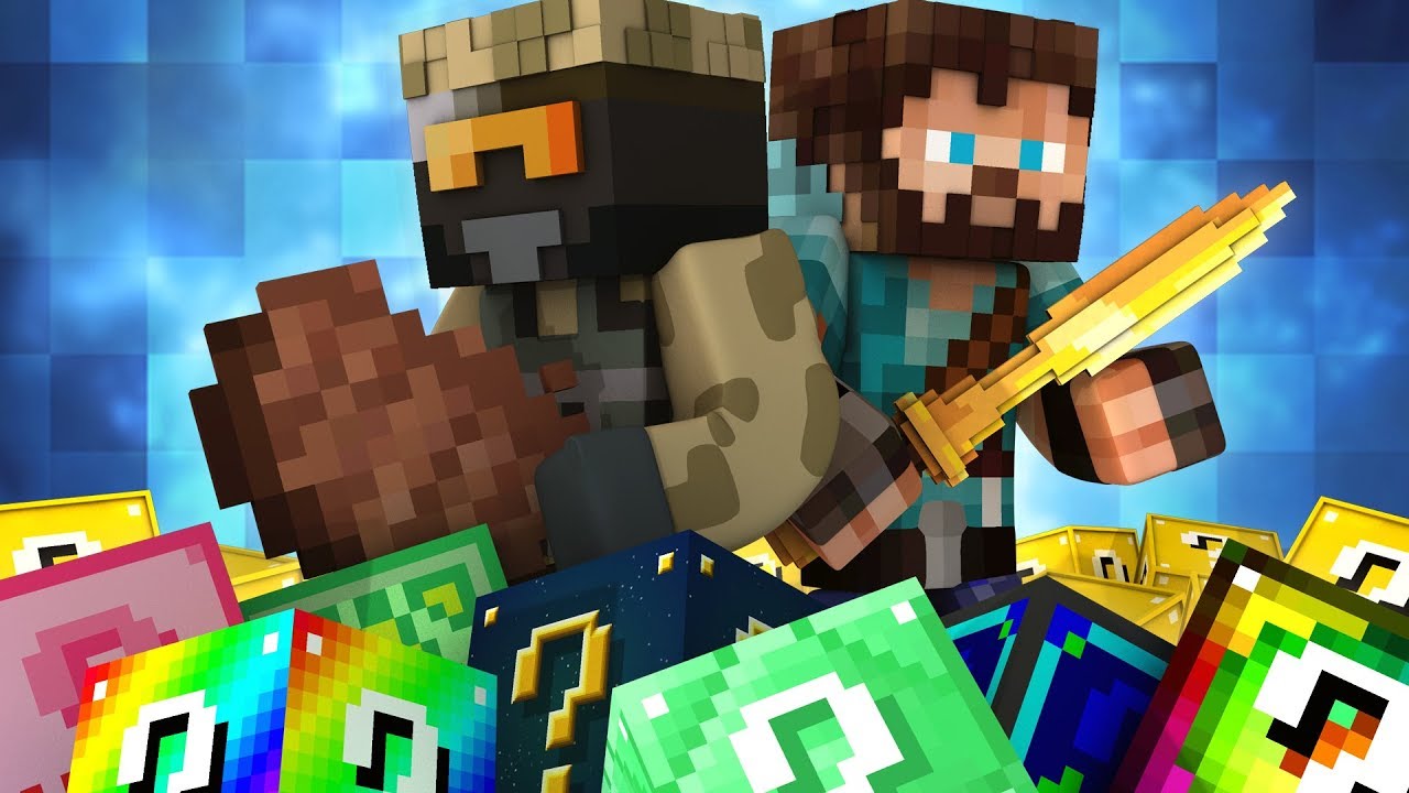 Dansk Minecraft: Lucky Block Race - KÆMPE BØF?! #1
