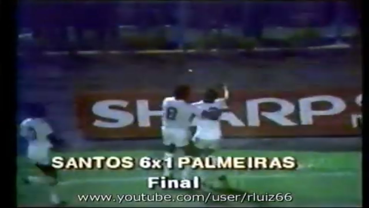Palmeiras 1 x 6 Santos - 1982 - Campeonato paulista