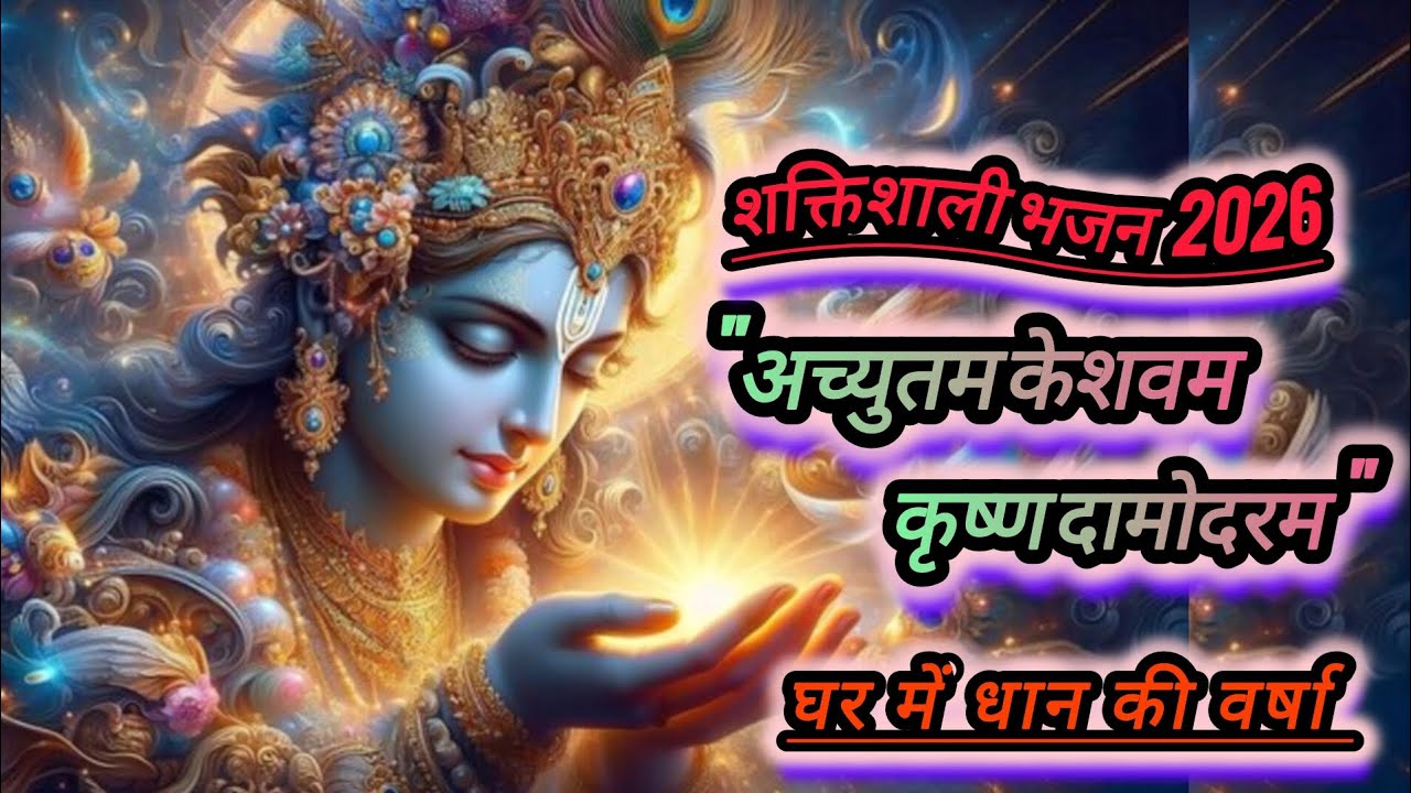 Achyutam Keshavam Krishna Damodaram | अच्युतम केशवम | Powerful Vishnu Bhajan 2026 | [@HINDUBHAJAN84]