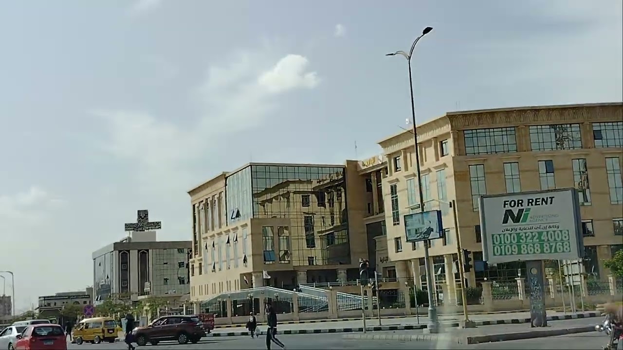 مدخل جهاز مدينة 6 اكتوبر .مسجد الحصري .جامعه 6 اكتوبر والاحياء ٦-٧-١-٢