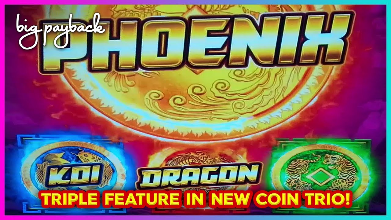 TRIPLE FEATURE on Coin Trio Royal Fortune Trails Slots! BIG WIN!