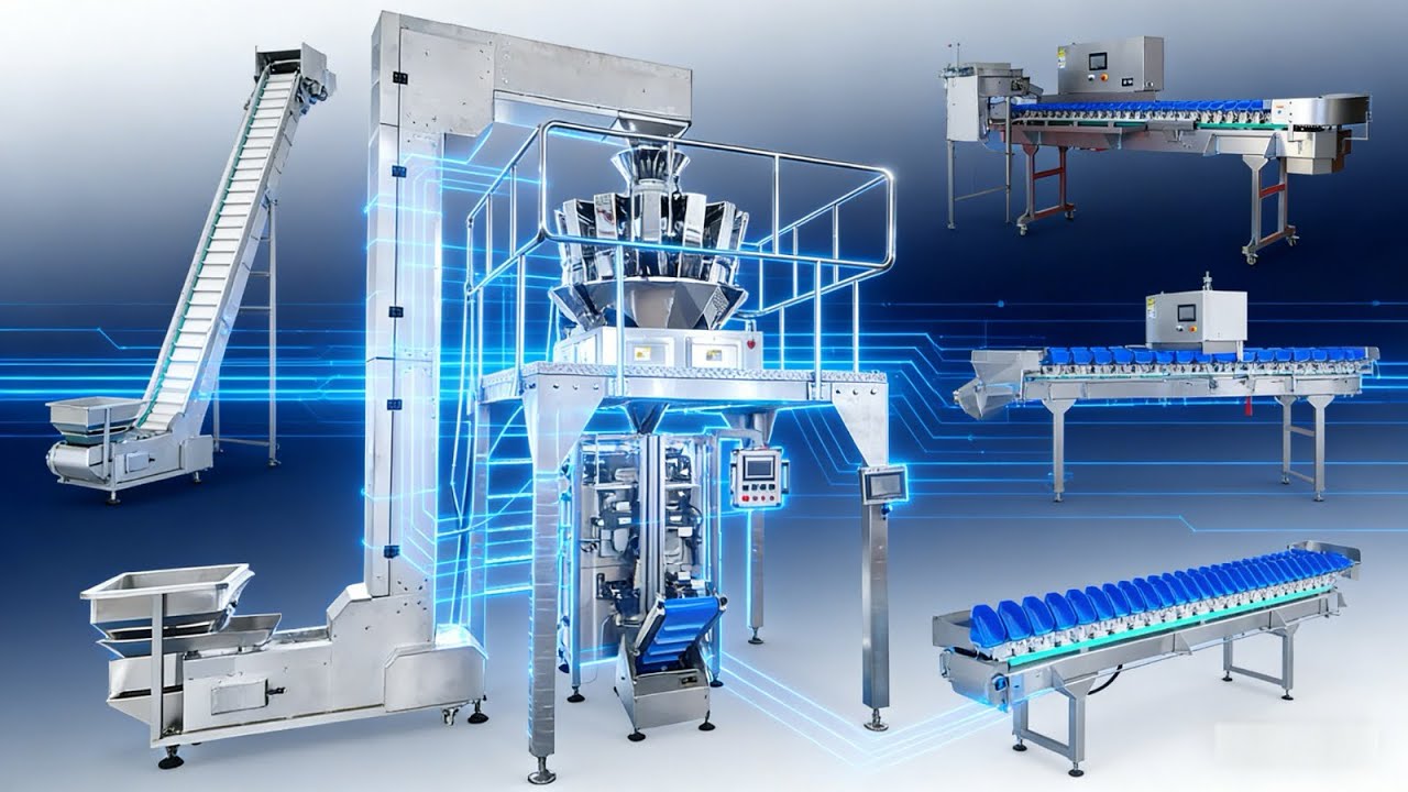 Chicken breast weighing and packaging production line