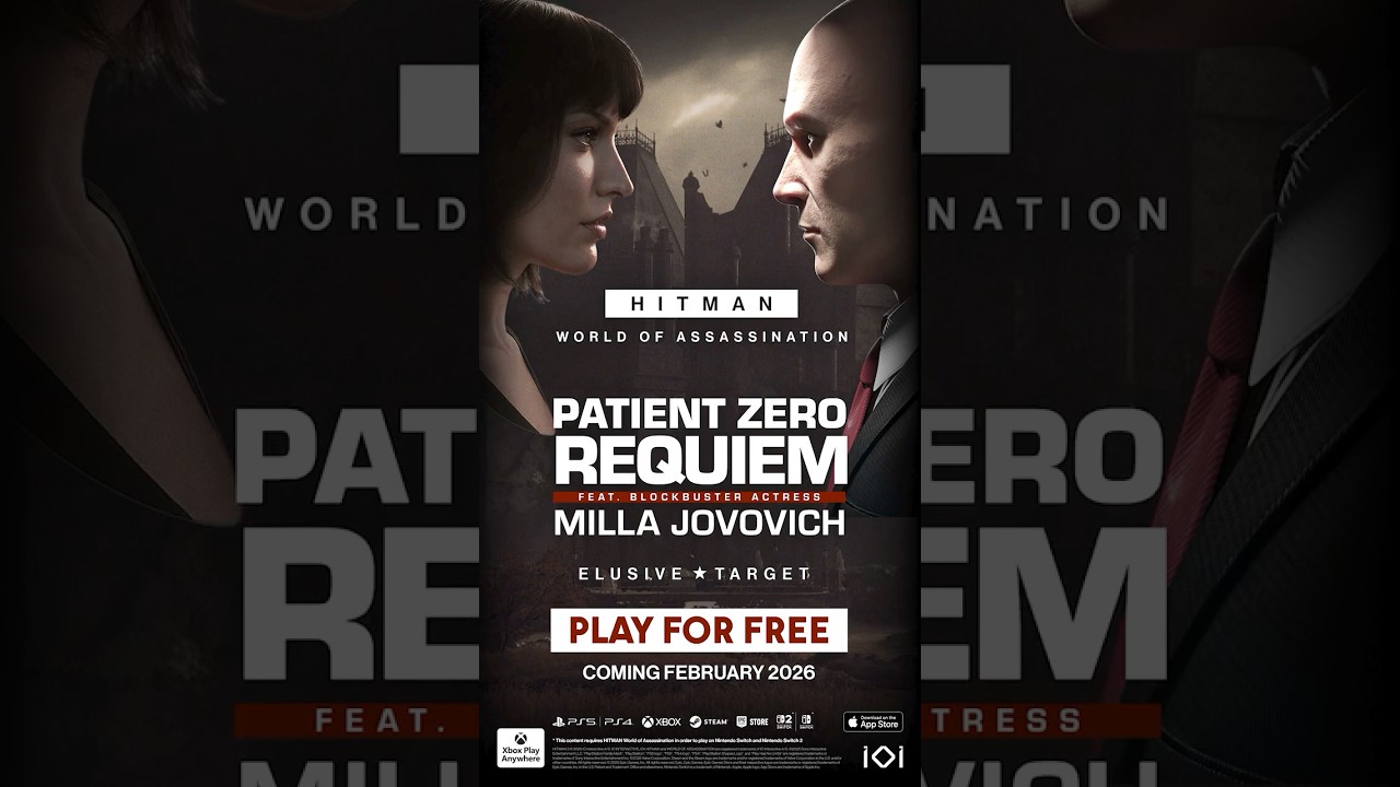 HITMAN World of Assassination - Patient Zero Requiem (ft. Milla Jovovich) Elusive Target Teaser