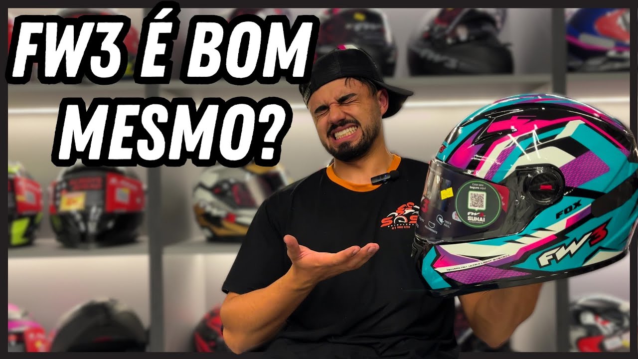 Capacete FW3 com Óculos – Vale a Pena? Review Completo ! Pontos Positivos e Negativos