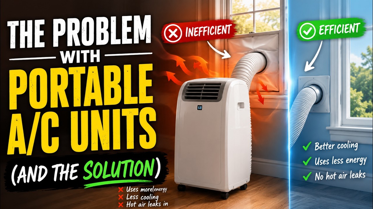 The Problem with Portable A/C Heat Pump Air Conditioners (and how to fix it)