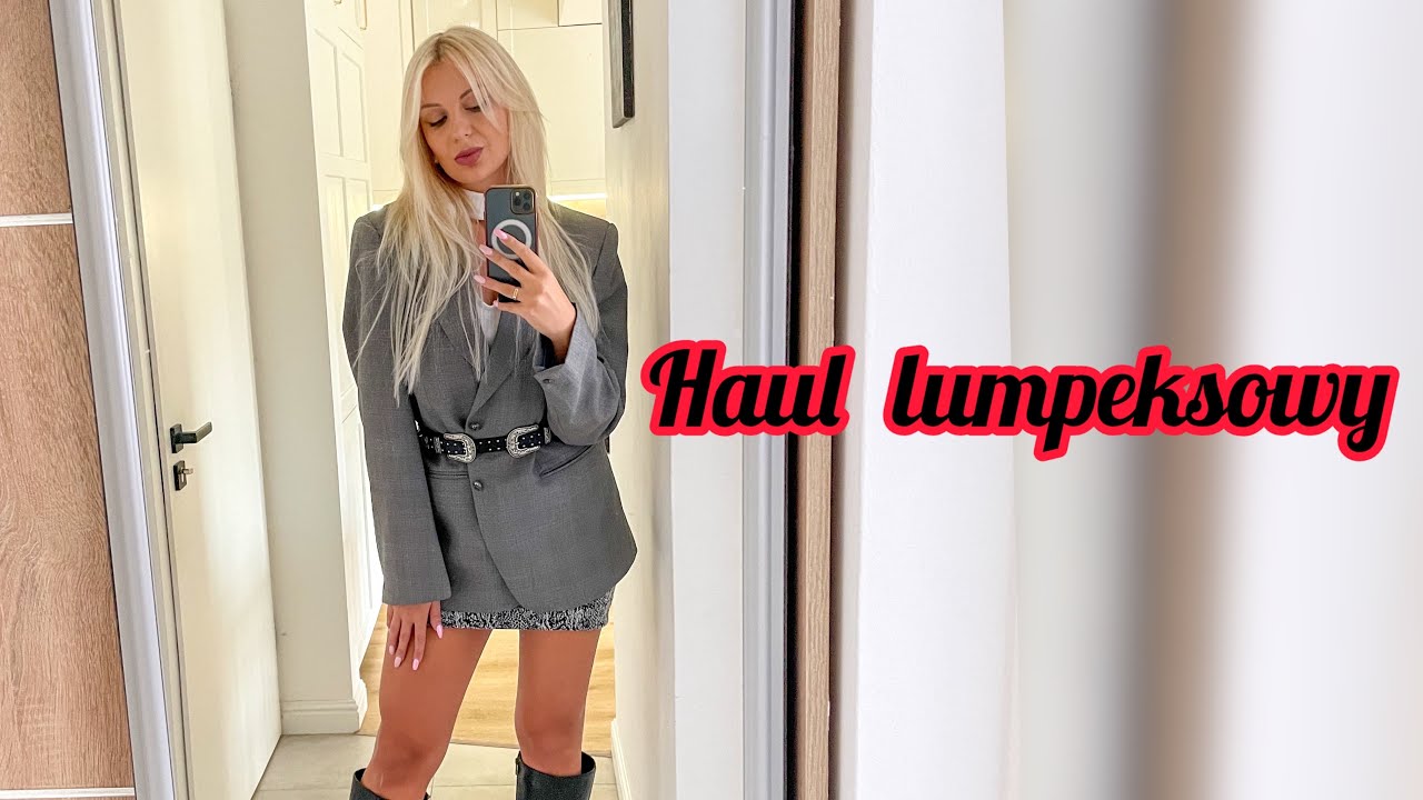 Haul zakupowy z lumpeksu! znalazłam futerko za 15 zł, marynarka, sweterki i  dużo więcej
