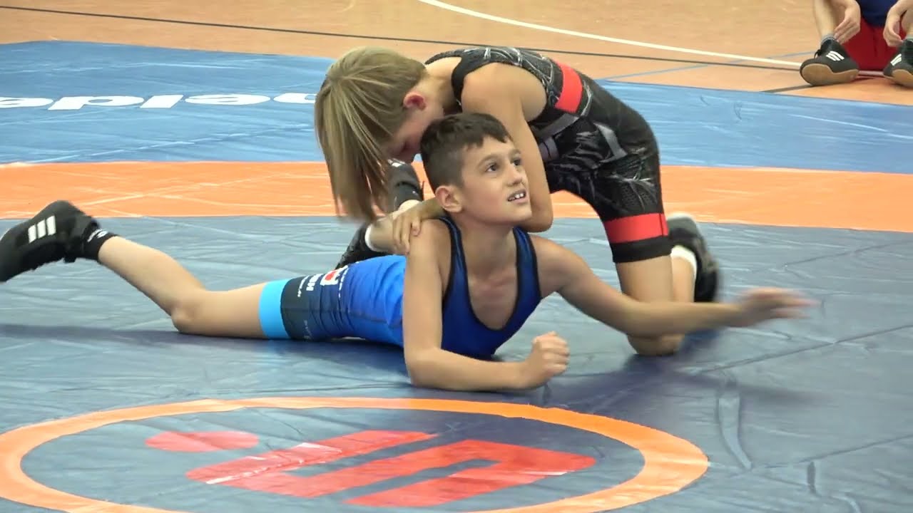 Wrestling / Ringen Schulmeisterschaft Zschopau 2023, Jugend C, 34 kg, Freestyle, Heil - Sehmujovic