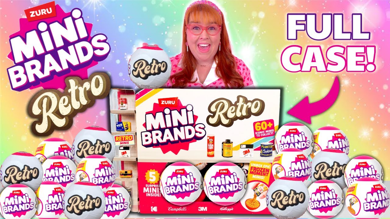 I UNBOXED A FULL CASE OF MINI BRANDS RETRO BLIND BAGS!