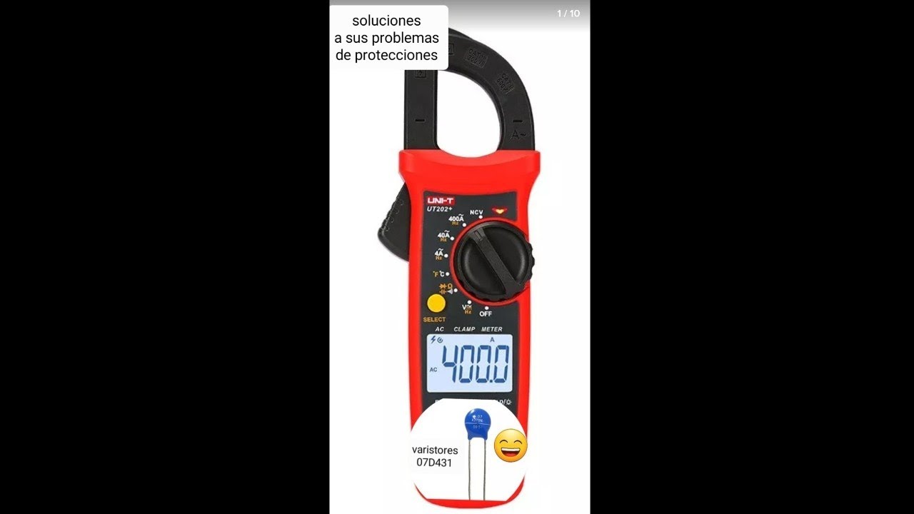 Pinza amperometrica unit 202+soluciones a sus protecciones