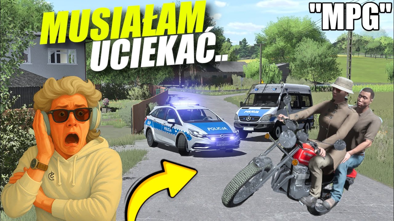 🔥Ucieczka przed POLICJĄ!🚨- chciałam tylko Przetestować MOTOR!😱 #MPG
