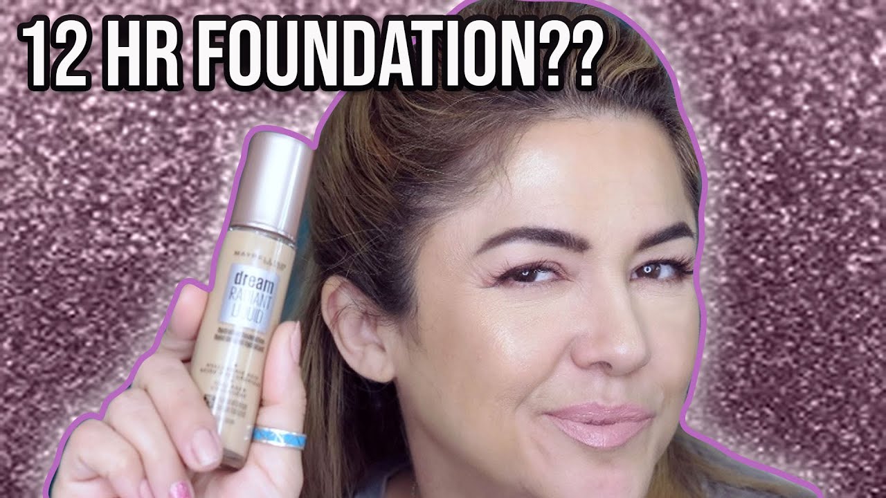 MAYBELLINE DREAM RADIANT LIQUID HYDRATING FOUNDATION REVIEW + 10HR WEAR TEST | MATURE SKIN