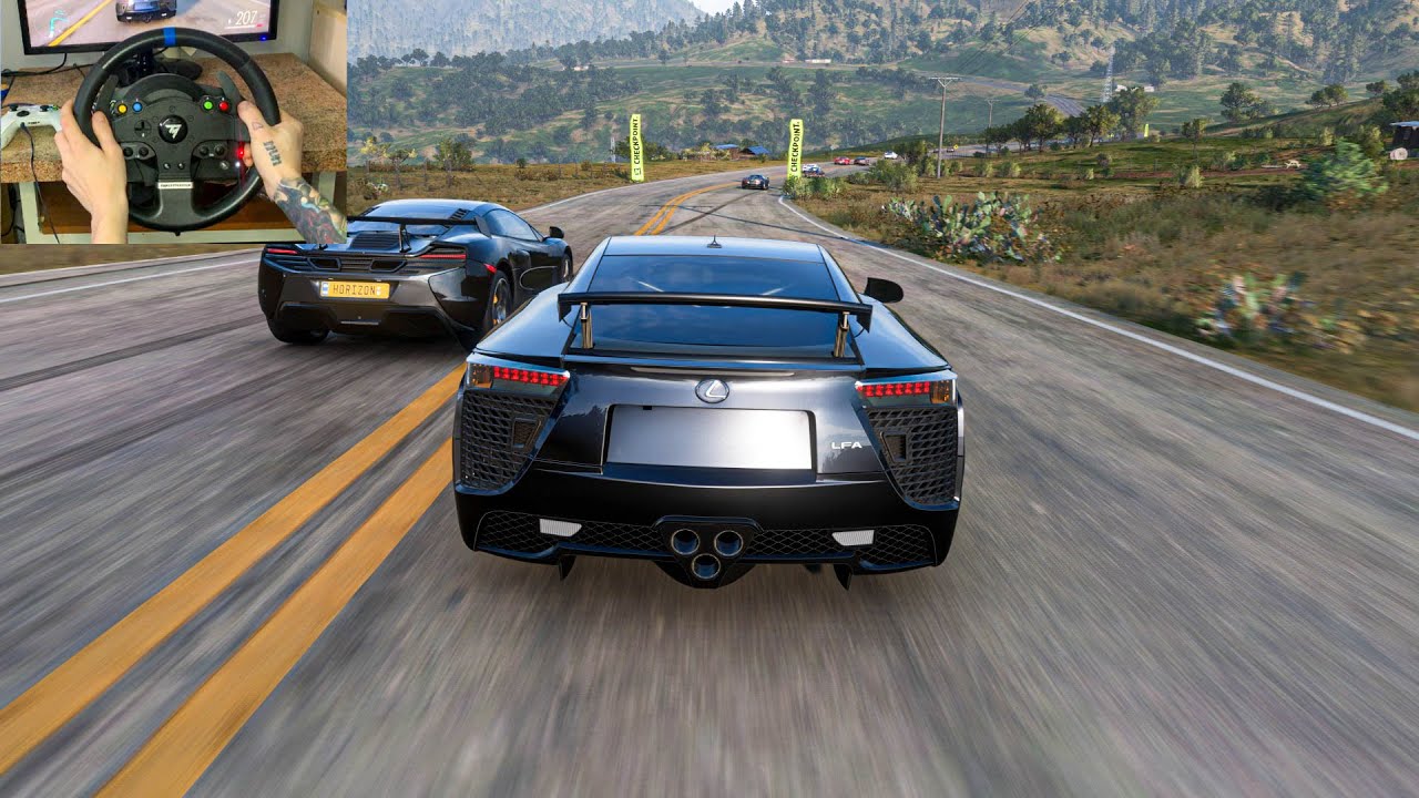 Lexus LFA Goliath Race Super cars | Forza Horizon 5 Steering Wheel Gameplay
