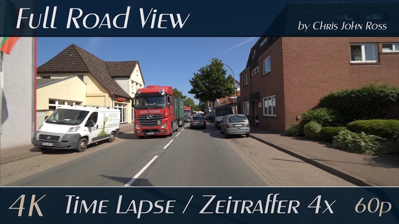 Landkreis Rotenburg, Germany: Bremerv&ouml;rde - Hesedorf - 4x Time Lapse (Zeitraffer) - 4K UHD Video