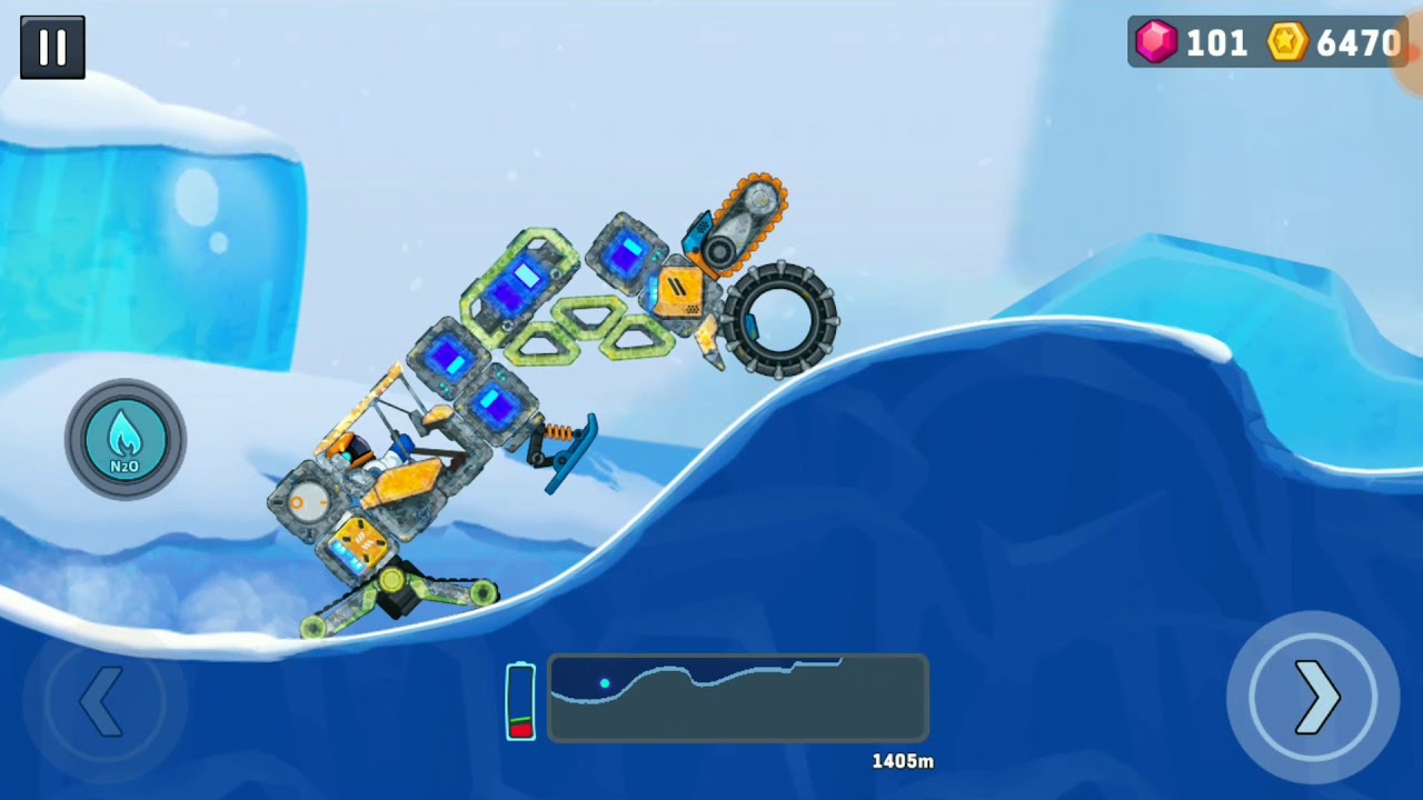 Icelli, Exploration from 999 to 1645 meters. RstSlr RoverCraft 2 replay