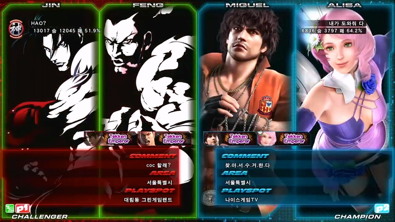 Tekken Tag2 Ul - Hao(Jin/Feng) vs Help Me(Miguel/Alisa)