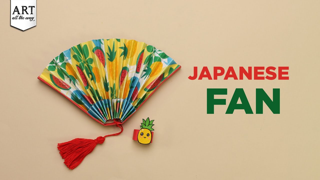 DIY Japanese Fan | Origami Fan Craft | Easy Paper Fan