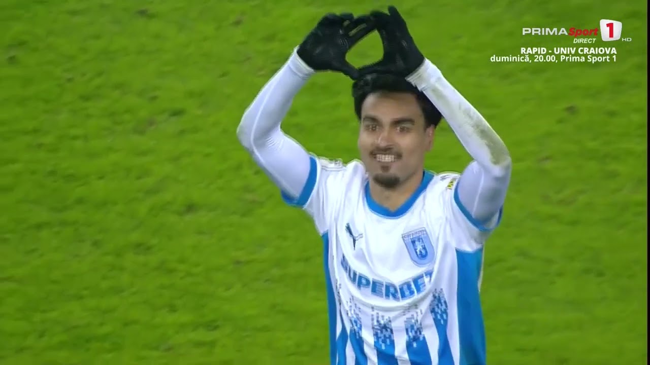 GOOOL! CSU Craiova - CFR Cluj 3-1. Baiaram scapă pe contraatac și aduce liniștea &icirc;n Bănie