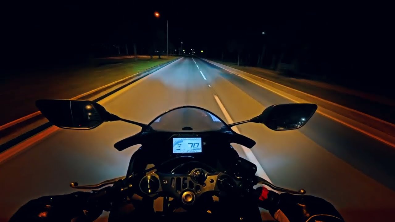 Yamaha R25 Cinematic Night Ride & Chill Music İt's 02:00 A.M