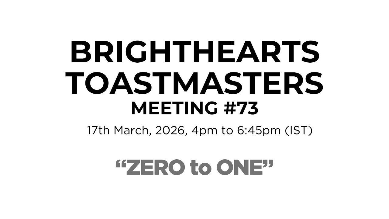 MEETING #73 | ZERO TO ONE